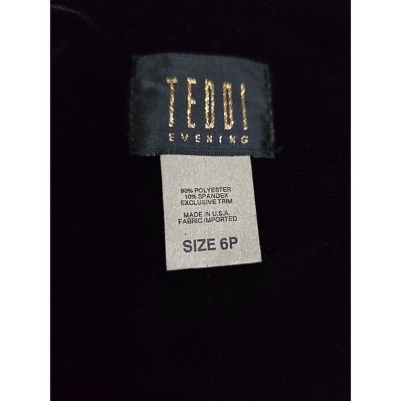 Velvet Black Short Sleeve Bolero Jacket Shrug For Women Size M By Tiana B - Picture 8 of 10